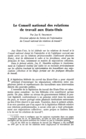 Le Conseil national des relations de travail aux Etats-Unis