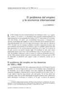 El problema del empleo y la economía internacional