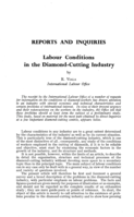 Labour conditions in the diamond-cutting industry