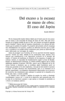 Del exceso a la escasez de mano de obra: el caso del Japón