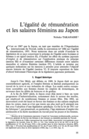 L'égalité de rémunération et les salaires féminins au Japon