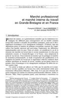 Marché professionnel et marché interne du travail en Grande-Bretagne et en France