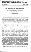 La nouvelle loi tchécoslovaque sur les assurances sociales