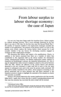 From labour surplus to labour shortage economy: the case of Japan