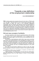 Towards a new definition of the employment relationship