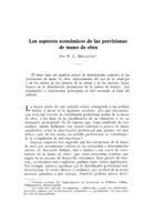 Los aspectos económicos de las previsiones de mano de obra