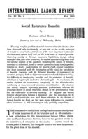 Social insurance benefits