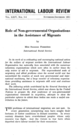 Role of non-governmental organisations in the assistance of migrants
