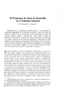 El programa de obras de desarrollo en el Pakistán oriental