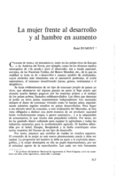 La mujer frente al desarrollo y al hambre en aumento
