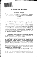 Le travail en Abyssinie