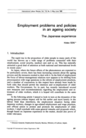 Employment problems and policies in an ageing society: the Japanese experience