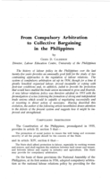 From compulsory arbitration to collective bargaining in the Philippines
