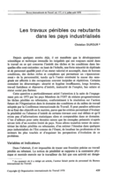 Les travaux pénibles ou rebutants dans les pays industrialises