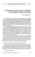 Employment patterns and prospects in European socialist countries