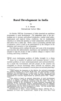 Rural development in India