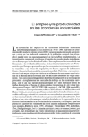El empleo y la productividad en las economías industriales