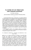 La revisión de la ley federal Suiza sobre formación profesional