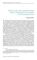 Decent work and competitiveness: labour dimensions of accession to the European Union