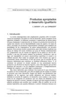 Productos apropiados y desarrollo igualitario