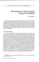 The evolution of social security during the recession
