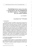 Flexibilidad de la mano de obra y marginación de los trabajadores de edad madura: propugnación de una nueva política