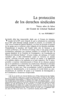La protección de los derechos sindicales: veinte años de labor del Comité de Libertad Sindical 