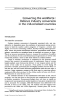 Converting the workforce : defence industry conversion in the industrialised countries