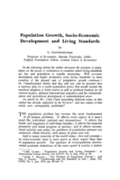 Population growth, socio-economic development and living standards
