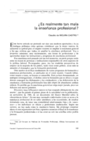 ¿Es realmente tan mala la enseñanza profesional?