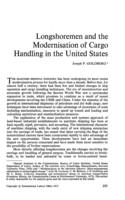 Longshoremen and the modernisation of cargo handling in the United States