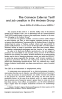 The common external tariff and job creation in the Andean Group