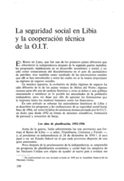 La seguridad social en Libia y la cooperación técnica de la OIT
