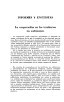 La cooperación en los territorios no autónomos