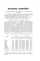 Investigaciones sociales en la Argentina en 1936