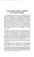 International labour standards and Asian countries