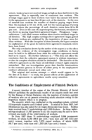 The conditions of employment of Finnish dockers
