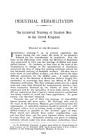 The industrial training of disabled men in the United Kingdom