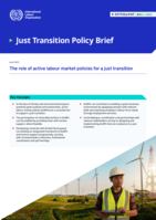 The role of active labour market policies for a just transition