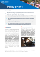 Review of international experience in social insurance sickness benefits for gig workers