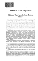 Minimum wage laws in some Mexican states