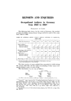 Occupational anthrax in Germany from 1922 to 1928