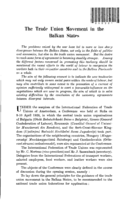 The trade union movement in the Balkan states