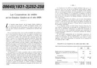 Las cooperativas de crédito en los Estados Unidos en el año 1929