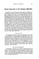 Labour inspection in New Zealand: 1930-1937