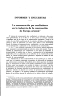 La remuneración por rendimiento en la industria de la construcción de Europa oriental