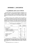 La población activa en la U.R.S.S.