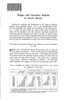 Wages and currency reform in Soviet Russia