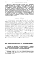 Les conditions de travail au Surinam en 1931