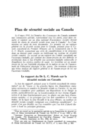 Plan de sécurité sociale an Canada
